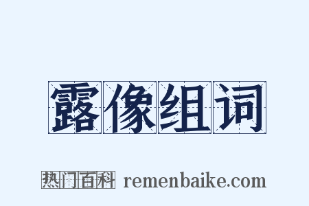露像组词是什么意思的图片